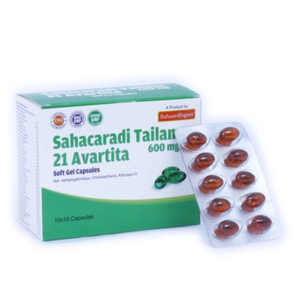 Sahasrayogam Sahacharadi 21 Avarthi Tailam 600 mg (100caps)
