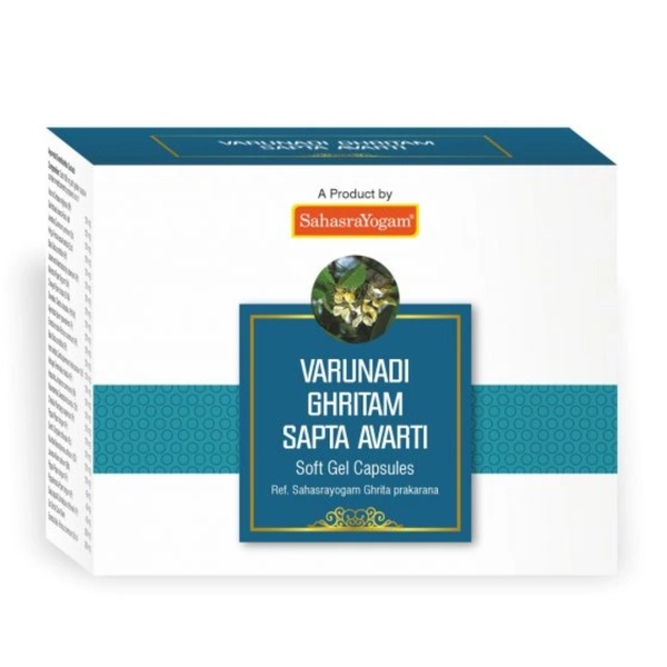 Sahasrayogam Varunadi Ghritam Saptavarti 600 mg (100caps)