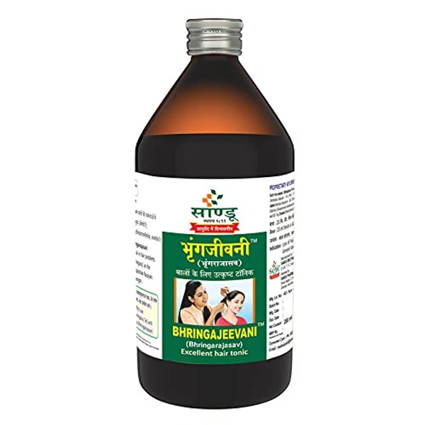 Sandu Bhringajeevani (450ml) Rejuvenating Ayurvedic Hair Tonic - 450 ml