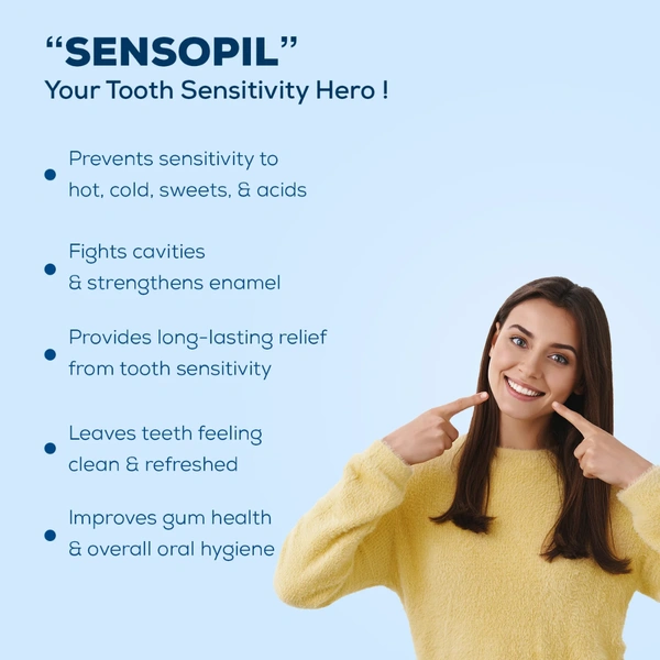 Psychotropics India Ltd (Pil) Sensopil Gel Complete Care In One Toothpaste!  - Pack of 3