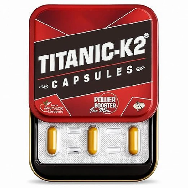 Titanic-K2 Ayurvedic power booster capsule (6Caps)