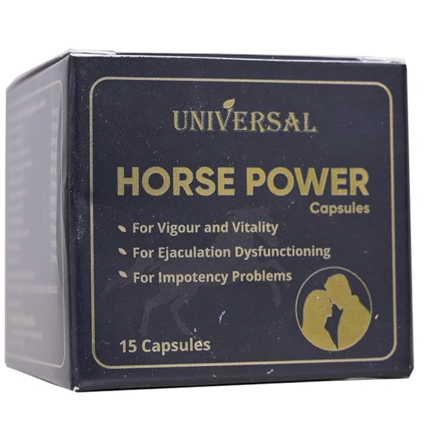 Universal Remedies Universal Horse Power Capsules | Ayurvedic Energy & Vitality Formula | 15 Capsules