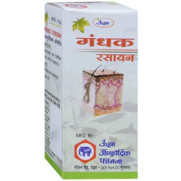 Unjha Ayurvedic Pharmacy Unjha Gandhak Rasayan (40tab)