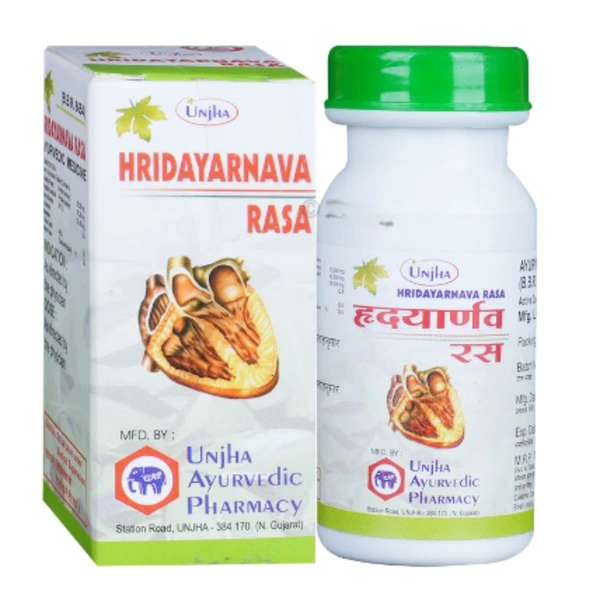 Unjha Ayurvedic Pharmacy Unjha Hridayarnava Ras (40tab)
