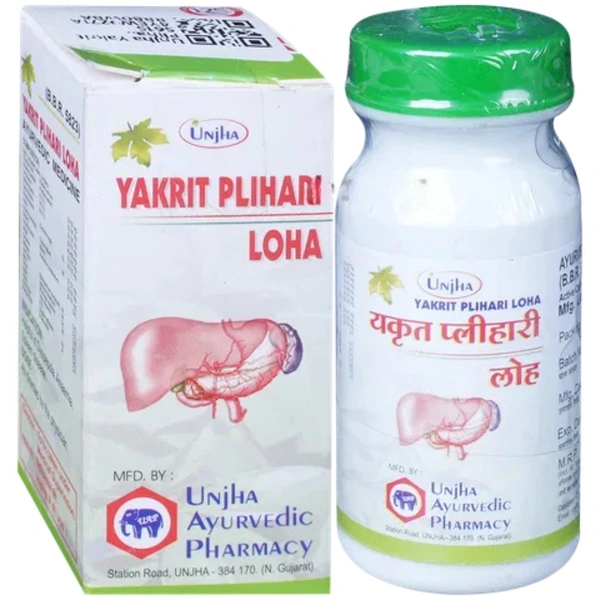Unjha Ayurvedic Pharmacy Unjha Yakrit Plihari Lauh (40tab)