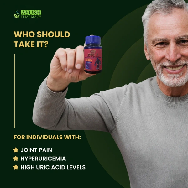 Dr. Amrit HealthCare Uric-X Capsules (30Caps) - Controls Uric Acid