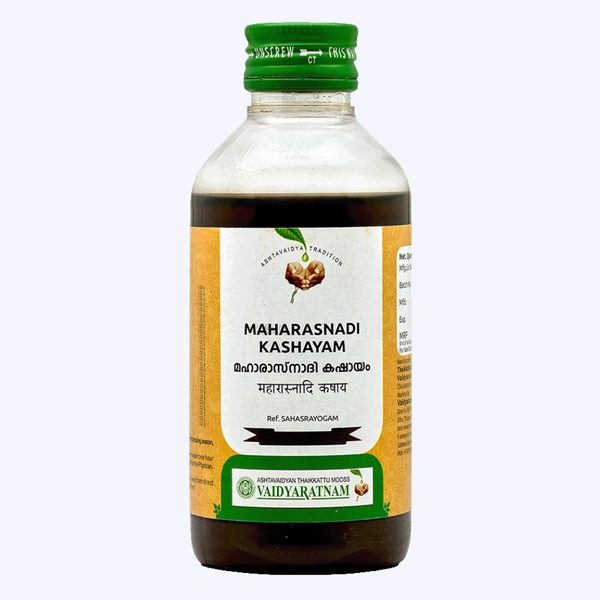 Vaidyaratnam Oushadhasala Pvt. Ltd. Vaidyaratnam Maharasnadi Kashayam (200ml)