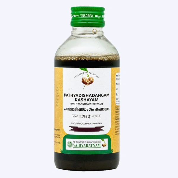 Vaidyaratnam Oushadhasala Pvt. Ltd. Vaidyaratnam Pathyakshadathryadi Kashayam (Pathyadi Shadangam Kashayam) (200ml)
