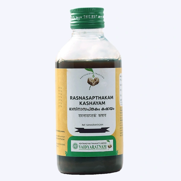 Vaidyaratnam Oushadhasala Pvt. Ltd. Vaidyaratnam Rasnasapthakam Kashayam (200ml)