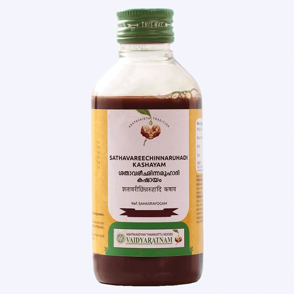 Vaidyaratnam Oushadhasala Pvt. Ltd. Vaidyaratnam Sathavareechinnaruhadi Kashayam (200ml)