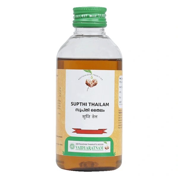 Vaidyaratnam Oushadhasala Pvt. Ltd. Vaidyaratnam Supthi Thailam (200ml)