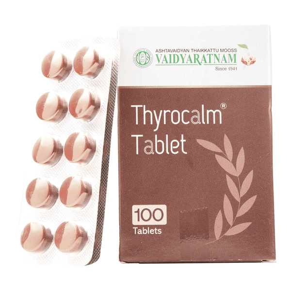 Vaidyaratnam Oushadhasala Pvt. Ltd. Vaidyaratnam Thyrocalm Tablets (100tab)