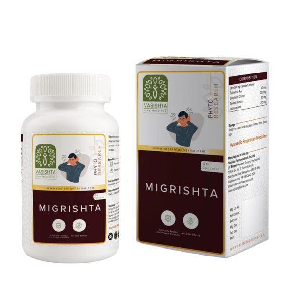 Vasishta Pharmaceuticals Pvt. Ltd. Vasishta Migrishta Capsule (60cap)
