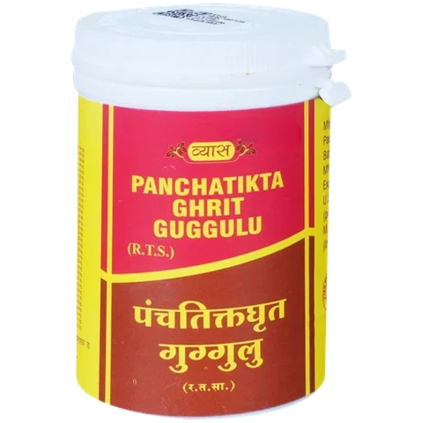Vyas Pharmaceuticals Vyas Panchatikta Ghrit Guggulu Tablets (100Tab) - 100 Tablets