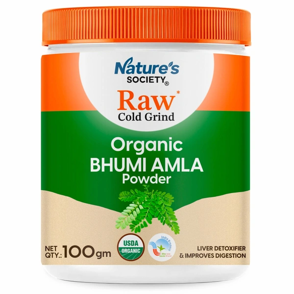 Nature's Society Organic Bhumi Amla Powder (100gm) - 100 Gm