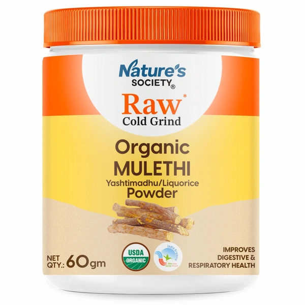 Nature's Society Organic Mulethi Powder (60gm) - 100 Gm
