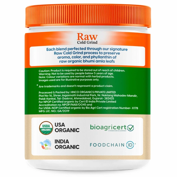 Nature's Society Organic Bhumi Amla Powder (100gm) - 100 Gm