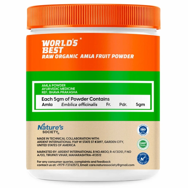 Nature's Society Organic Amla Powder (100gm) - 100 Gm