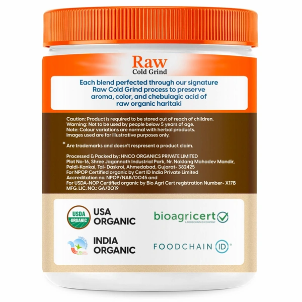 Nature's Society Organic Haritaki Powder (100gm) - 100 Gm