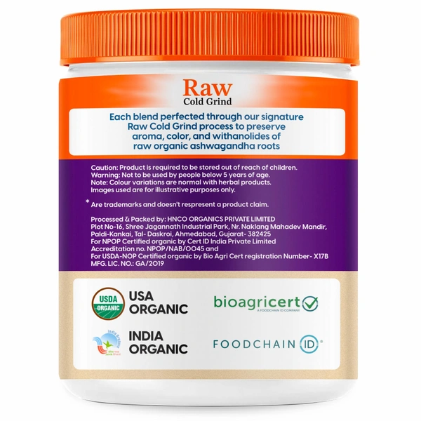 Nature's Society Organic Ashwagandha Root Powder (100gm) - 100 Gm