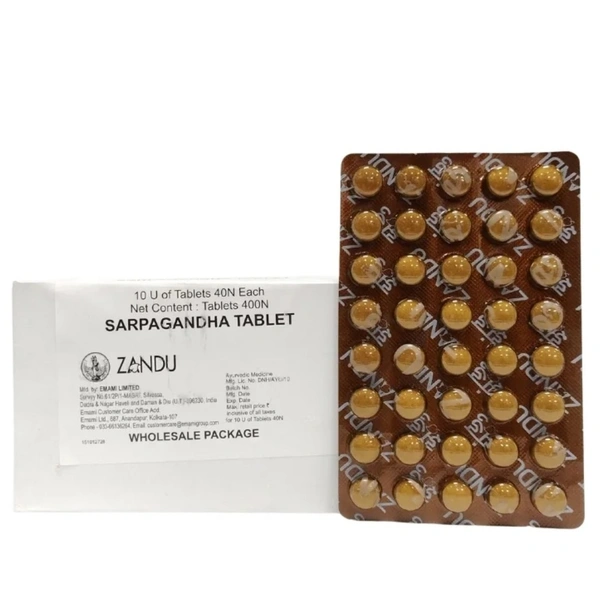 Zandu Sarpagandha Tablet (40Tab)