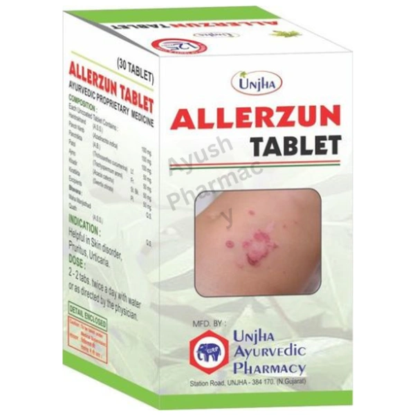 Unjha Ayurvedic Pharmacy Unjha Allerzun Tablet (100tab) - 100 Tablets