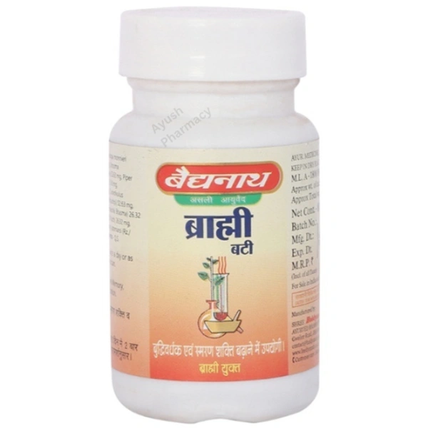 Baidyanath Jhansi Baidyanath Brahmi Vati (Buddhi Vardhak) (80tab)