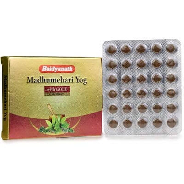 Baidyanath Jhansi Baidyanath Madhumehari Yog with Gold (30Tab)