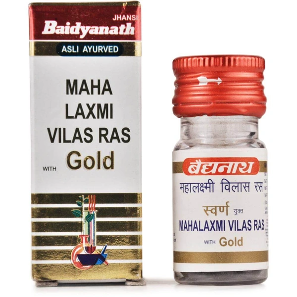 Baidyanath Jhansi Baidyanath Mahalaxmivilas Ras (Swarna Yukta) (10tab) - 10 Tablets