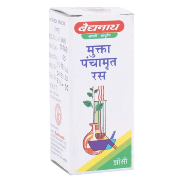 Baidyanath Jhansi Baidyanath Mukta Panchamrit Ras (Moti Yukta) (10tab)