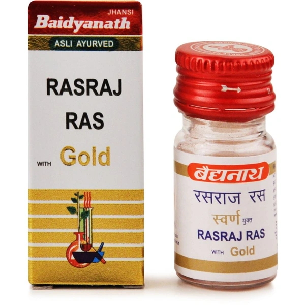 Baidyanath Jhansi Baidyanath Rasraj Ras (Swarna Yukta) (10tab) - 10 Tablets