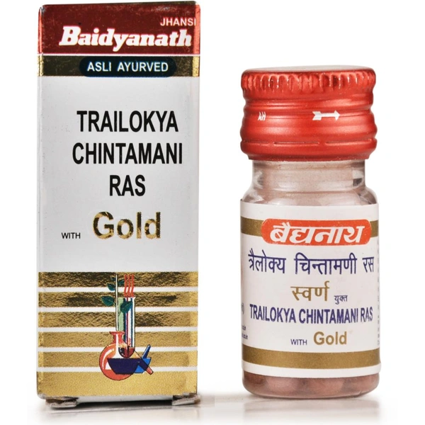 Baidyanath Jhansi Baidyanath Trailokya Chintamani Ras (Swarna Moti Yukta) (10tab)