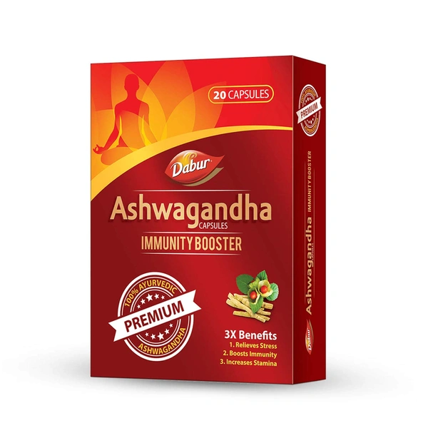Dabur Ashwagandha Capsules Immunity Booster (20caps)