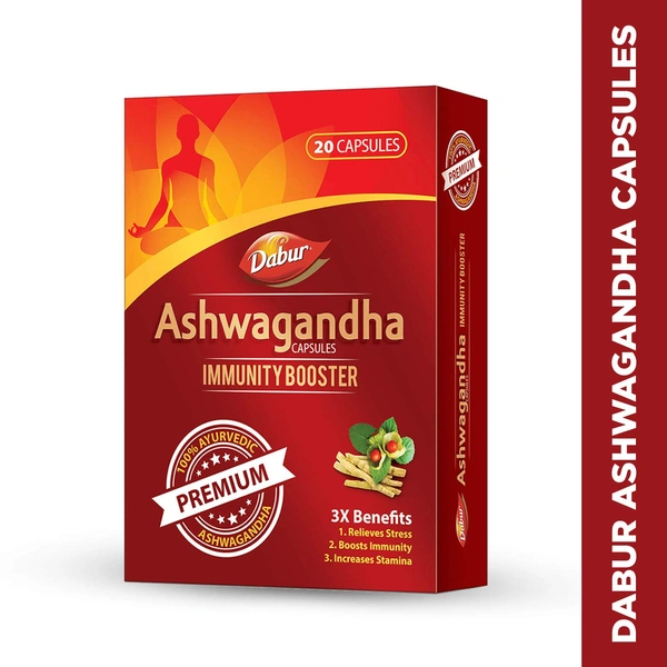Dabur Ashwagandha Capsules Immunity Booster (20caps)