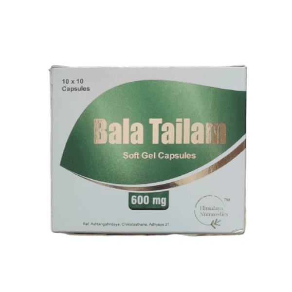 Himalaya Nutravedics India Pvt Ltd Himalaya Nutravedics Bala Tailam Soft Gel Capsules 600mg (100Caps)