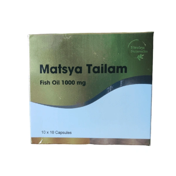 Himalaya Nutravedics India Pvt Ltd Himalaya Nutravedics Matsya Tailam Soft Gel Capsules 1000mg (100Caps)