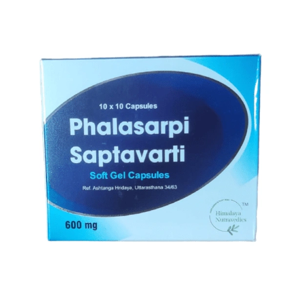 Himalaya Nutravedics India Pvt Ltd Himalaya Nutravedics Phalasarpi Saptavarti Soft Gel Capsules 600mg (100Caps)
