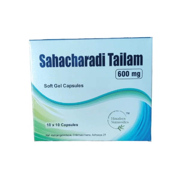 Himalaya Nutravedics India Pvt Ltd Himalaya Nutravedics Sahacharadi Tailam Soft Gel Capsules 600mg (100Caps)
