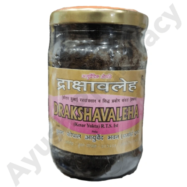 Krishan Gopal Ayurved Bhawan (Kaleda) Kalera Drakshavaleha (250gm) - 250 gm