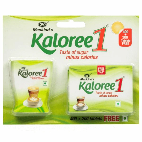 Mankind Pharma Kaloree 1 400's+200 Free Tablet (Sugar Free Tablets)