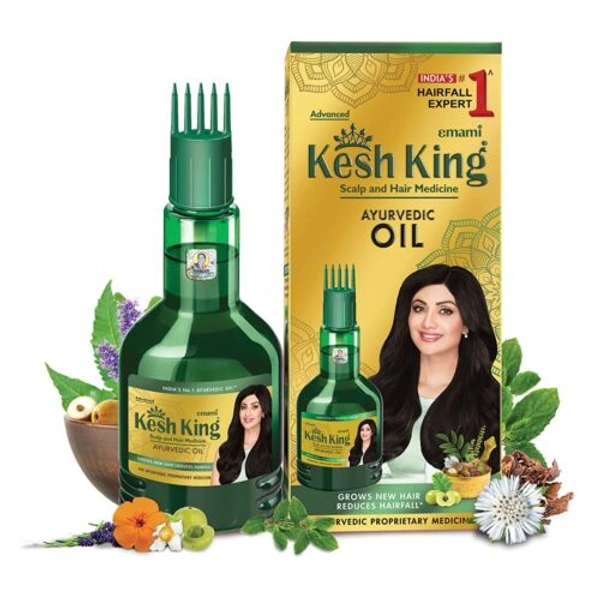 Emami Kesh King Scalp and Hair Medicine Ayurvedic Oil (100ml) - 