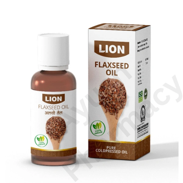 LION BRAND (Shree Narnarayan Ayurvedic Pharmacy) Lion Flaxseed Alsi Oil (50ml)