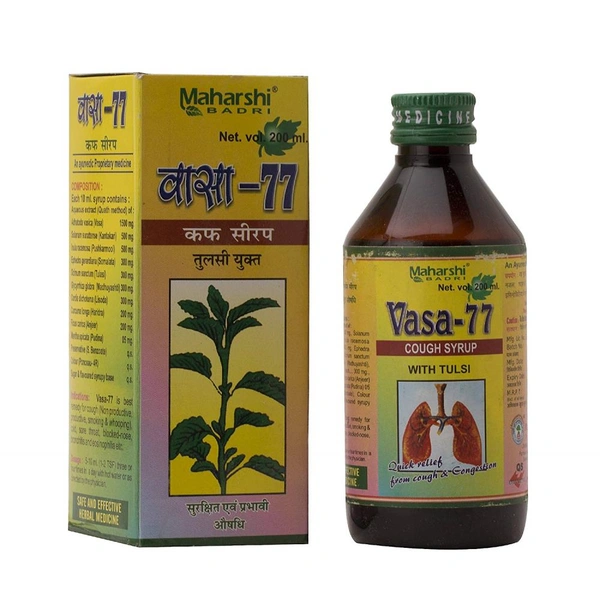 Maharshi Badri Vasa-77 Cough Syrup (200ml)