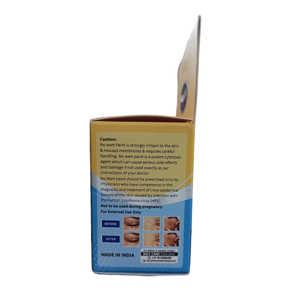 Nice Pharmaceuticals No Wart Warts & Corns Remover Paint Fast Acting Liquid (10ml)