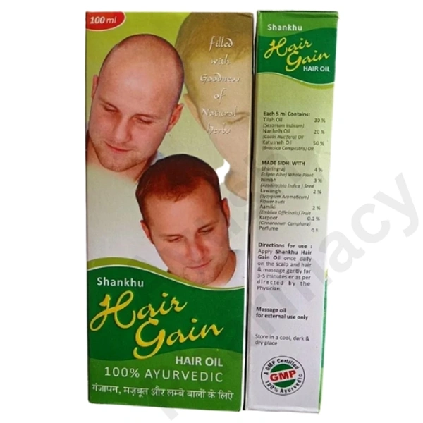 Shankhu Hair Gain Hair Oil (100ml)