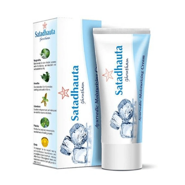 SKM Siddha & Ayurveda SKM Satadhauta Ghrtam ayurvedic moisturizing Cream (35gm) - 35 gm