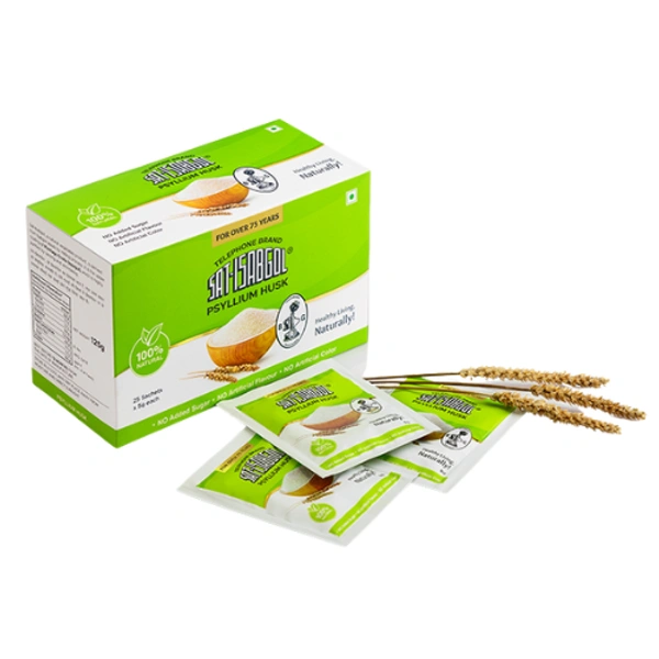 Sidhpur Sat-Isabgol Factory Telephone Brand Sat-Isabgol – New single-use sachets (25 X 5gm)