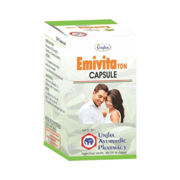 Unjha Ayurvedic Pharmacy Unjha Emivita Ton Capsule (30caps)