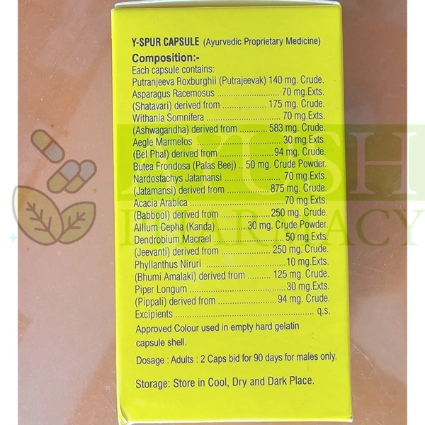 Vilco Laboratories Pvt Ltd VILCOLAB Y-Spur (30caps) - 30 Capsules