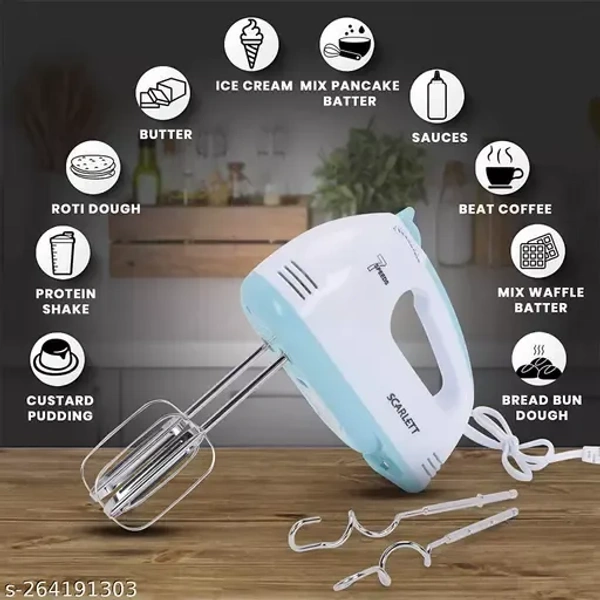 NextWise - Hand Mixer Blender for Cake, Egg Beater Machine Cream Electric Hand Blender for Cake Mixing Whipping Machine Hand Beater | Electric Egg Beater